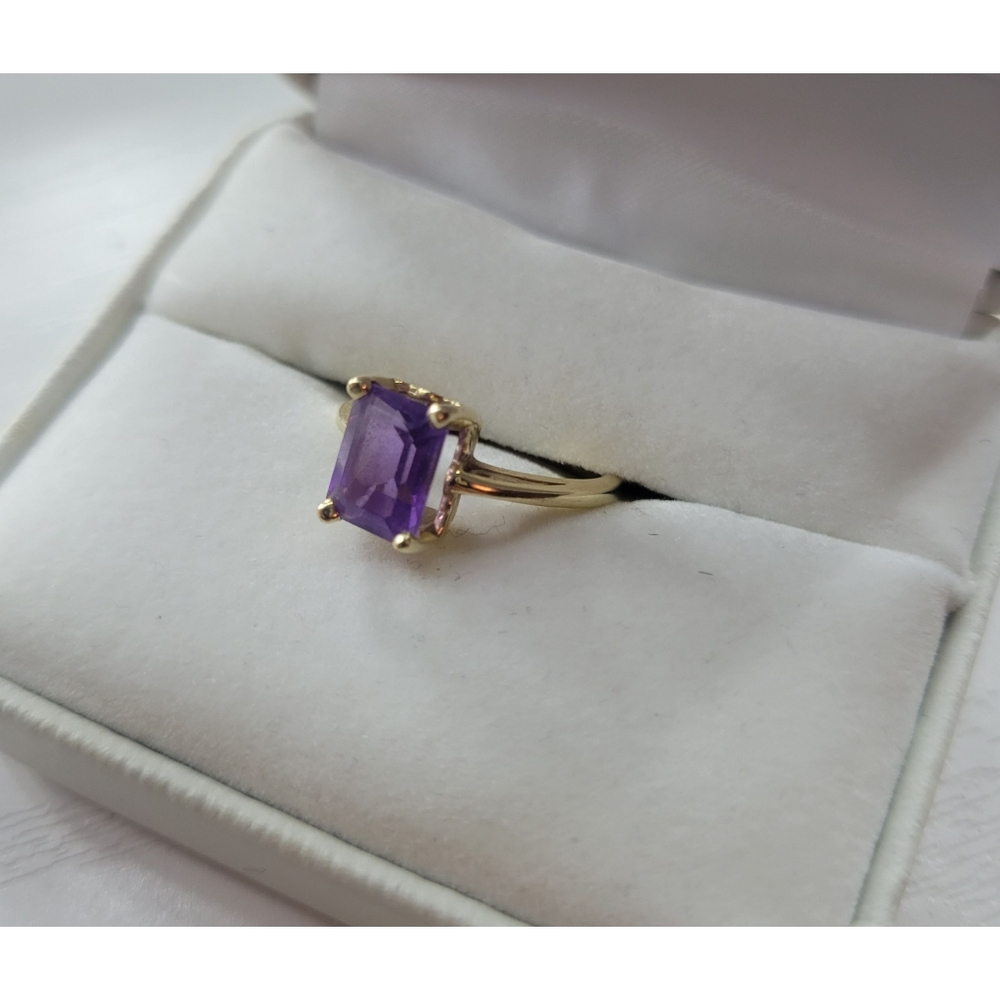 Scroll Setting Solitaire Ring - image 1